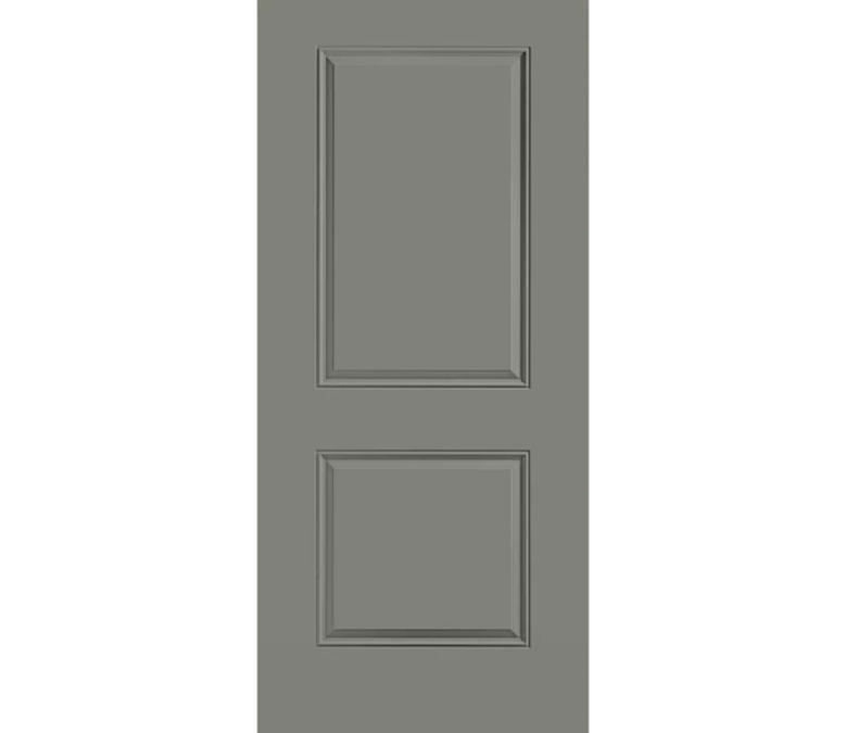 Crystal Lake 2 Panel Square Steel Entry Door