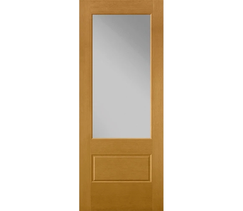 Crystal Lake 3 Quaters Light Fiberglass Entry Door