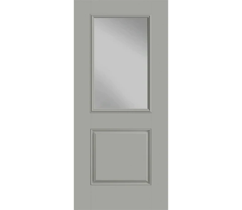 Crystal Lake Half Light 1 Panel Fiberglass Entry Door