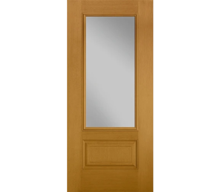 Crystal Lake Three Quaters light Fiberglass Entry Door